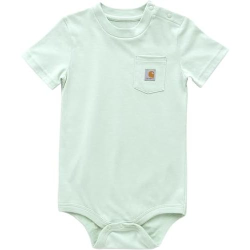 Carhartt Unisex Baby Short-Sleeve Bodysuit Pocket T-Shirt Onesie