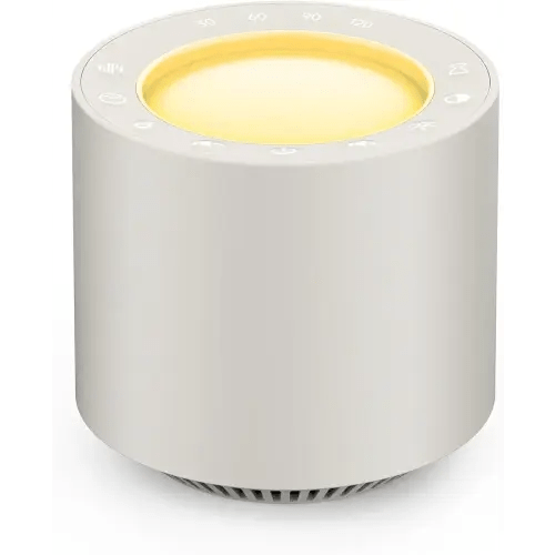 White Noise Machine: Red Light Therapy Sleep Sound Machine with 38 Soothing Sounds & Calming Womb Soother Shusher, Memory Function, Dimmable Nursery Night Light with Timer for Baby Adult Gift