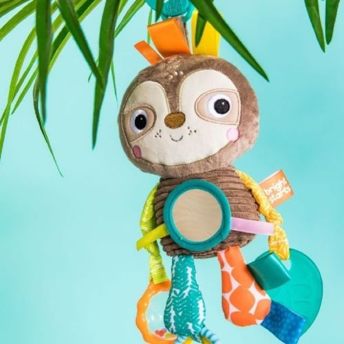 Bright Starts Playful Pals Activity Toy Sloth | Mid Season Sale | Baby Bunting AU