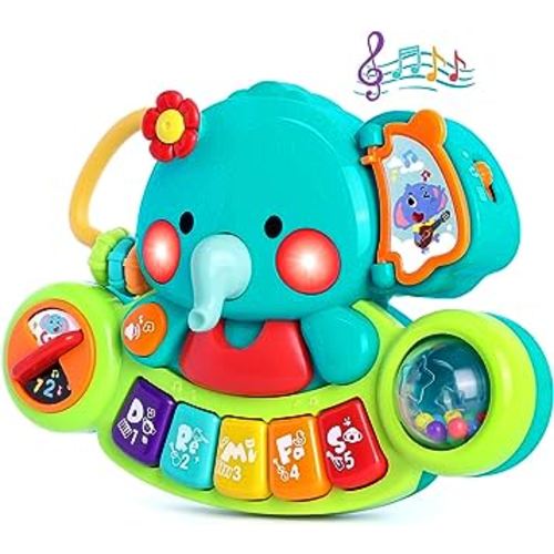Baby Piano Toy 6 to 12 Months Light Up Music Baby Toys for 0 6 9 12 18 Months Early Learning Educational Piano Keyboard Infant Toys Baby Girl Piano Toy 1 Year Old Boy Girl Gifts