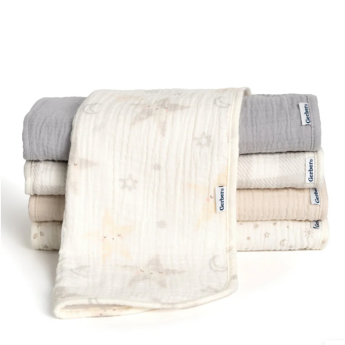 5-Pack Baby Neutral Stars Muslin Burp Cloths – Gerber Childrenswear
