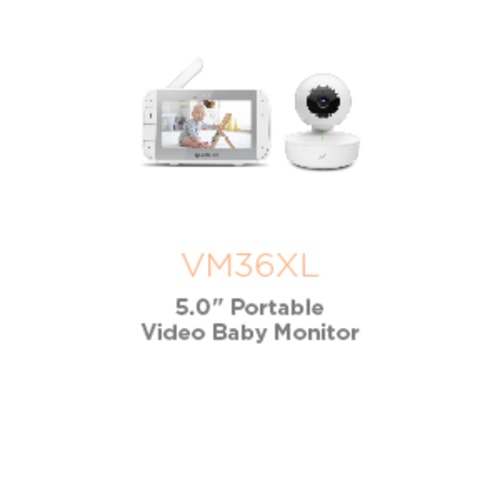 Motorola Baby Monitor - VM75 Video Baby Monitor with Camera, 1000ft Range 2.4 GHz Wireless 5" Screen, Two-Way Audio, Remote Pan, Digital Tilt, Zoom, Room Temperature Sensor, Lullabies, Night Vision - 1 Camera (2021 Model)