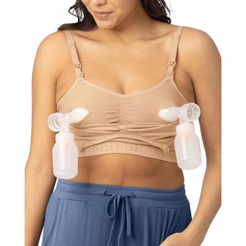 Kindred Bravely Sublime Pumping Bra Hands Free | Nursing and Pumping Bra in One | Wearable Breast Pump Bra