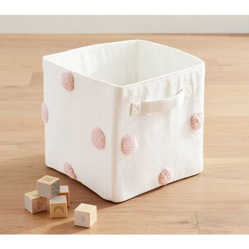 Embroidered Dot Storage Bin