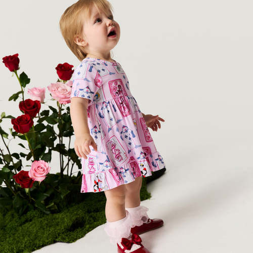 Disney Alice and the Queen Ruffled Twirl Bodysuit Dress