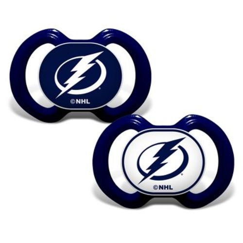 Babyfanatic Officially Licensed Unisex Pacifier 2-pack - Nhl Tampa Bay Lightning