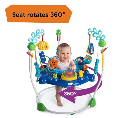 Baby Einstein Neptune's Ocean Discovery Activity Jumper, Ages 6 months +, Max weight 25 lbs., Unisex
