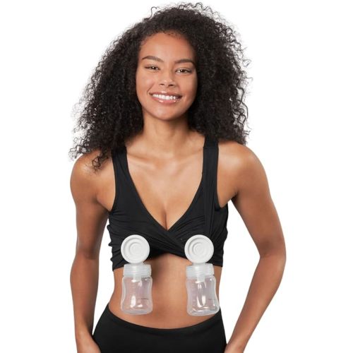 Larken Hands Free Pumping Bra for Breastfeeding | Breast Pump - Maternity Bras for Pregnancy, Pumping & Nursing Bra in One