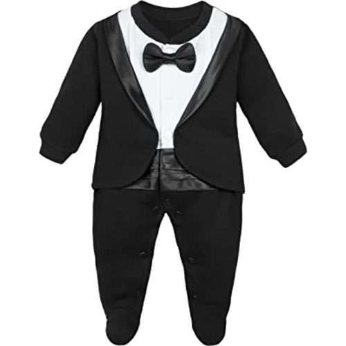 Lilax Baby Boy Gentleman Tuxedo-NEWBORN