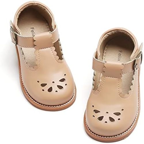 Felix & Flora Toddler Little Girl Mary Jane Dress Shoes - Ballet Flats for Girl Party School Shoes