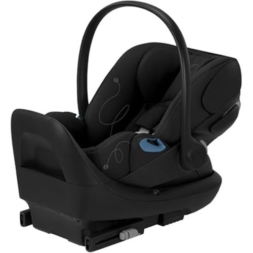 Cybex Cloud G Comfort Extend Infant Car Seat with Anti-Rebound Base, Linear Side Impact Protection, Latch Install, Ergonomic Full Recline, Extended Leg Rest, Moon Black