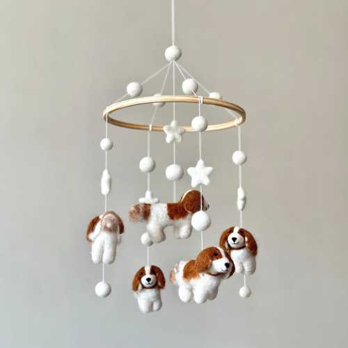 Cavalier King Charles Cavalier Baby Mobile, Nursery Decor, Gift for Dog Lover