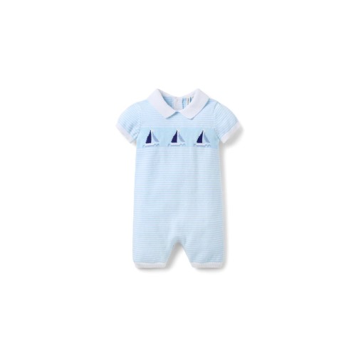 The Sailboat Striped Romper