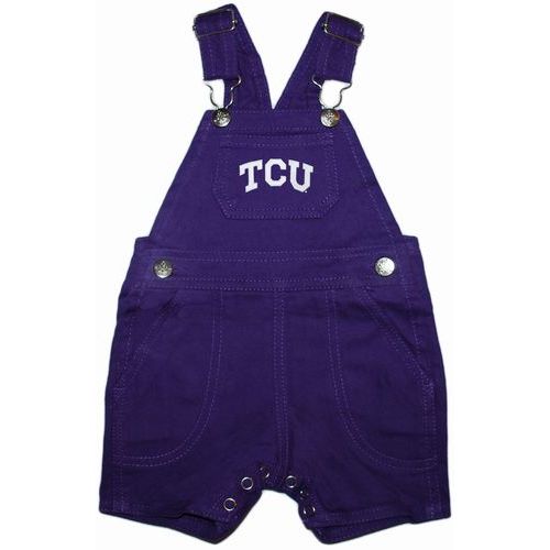 TCU Horned Frogs Short Leg Overalls