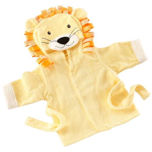 Baby Aspen "Big Top Bath Time Lion Hooded Towel/Robe, 0-9 Months