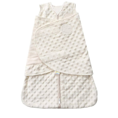 Amazon.com: HALO Sleepsack Swaddle, 3-Way Adjustable Wearable Blanket, TOG 3.0, Velboa Plush Dots, Cream, Newborn, 0-3 Months : Baby