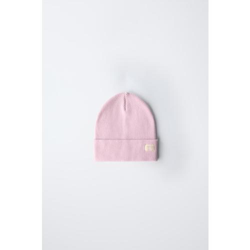 RIBBED COTTON HAT - Pink | ZARA United States