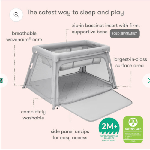 Travel Crib & Play Yard + Bassinet Insert