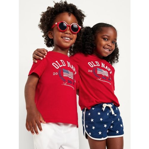 Matching Unisex Short-Sleeve Logo-Graphic T-Shirt for Toddler