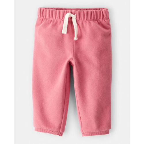 Baby Girl DayDream Fleece Pull-On Pants - Pink | Carter's