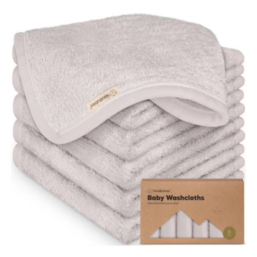 Amazon.com : 6-Pack Baby Washcloths - Soft Viscose from Bamboo Washcloth, Baby Wash Cloths for Newborn, Kids, Bath Baby Towels, Face Towel, Face Cloths for Washing Face (Heather) : Baby