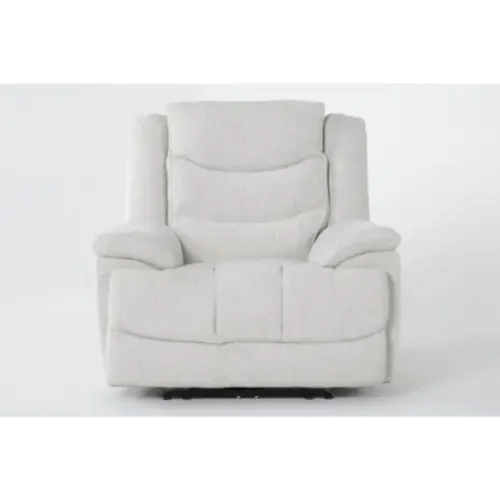 Cruz Ecru Power Recliner with USB | Wallaway | Smart | Living Spaces