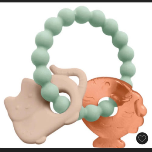 SARO Soft & Cool Water & Silicone Teether | Soothing Baby Teething Relief | Refrigeratable Sensory Toy