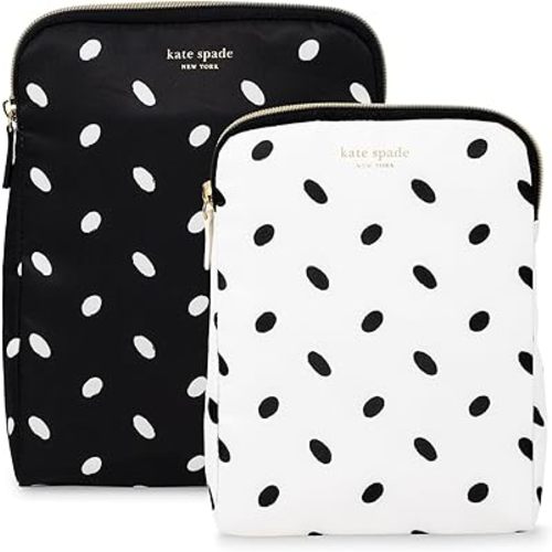 kate spade new york Insulated Snack Bag Set, Almond Dot