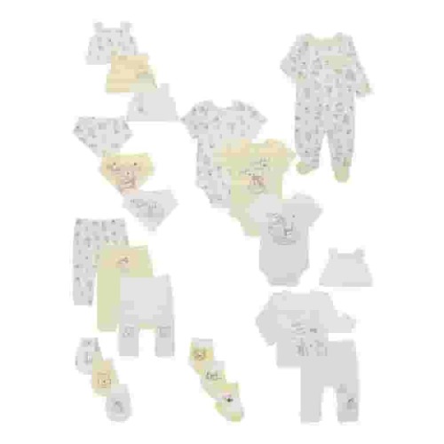 Disney Baby Wishes + Dreams Baby Boys and Girls Unisex Winnie The Pooh Baby Shower Gift Set, 22-Piece, Newborn-6/9 Months