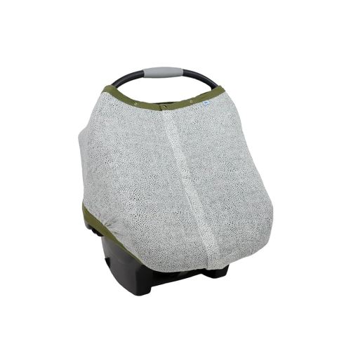 Little Unicorn Breathable Car Seat Canopy | Magnetic Closure & Universal Fit | Cover Baby from Elements (Green Seed)