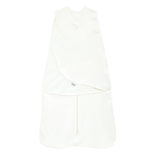 HALO 100% Cotton Sleepsack Swaddle, 3-Way Adjustable Wearable Blanket, TOG 1.5, Natural, Newborn, 0-3 Months