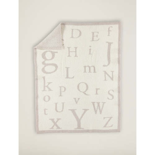 CozyChic® ABC Blanket - STONE/CREAM