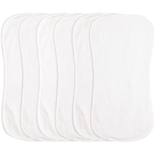 Muslin Burp Cloths 20" x 10",100% Cotton Pack of 6r, Extra Soft and Absorbent,Suitable for both boys and girls