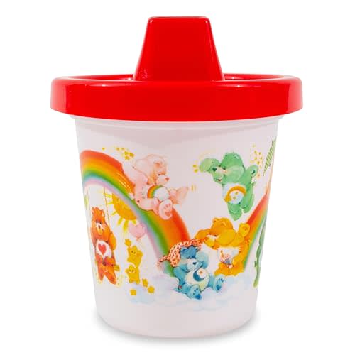 GAMAGO Care Bears Baby Sippy Cup - Adorably Cute Learner Sippy Cup for Babies, Toddlers & Kids - 6+ Months Old - Holds 7 Ounces - BPA-Free - Food-Safe - Spill Proof - Easy to Clean