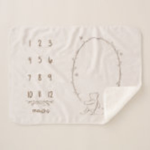 Classic Winnie the Pooh Milestone Fleece Blanket | Zazzle