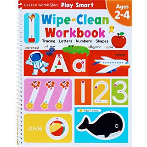 Play Smart Wipe-Clean Workbook: Ages 2-4: Tracing, Letters, Numbers, Shapes