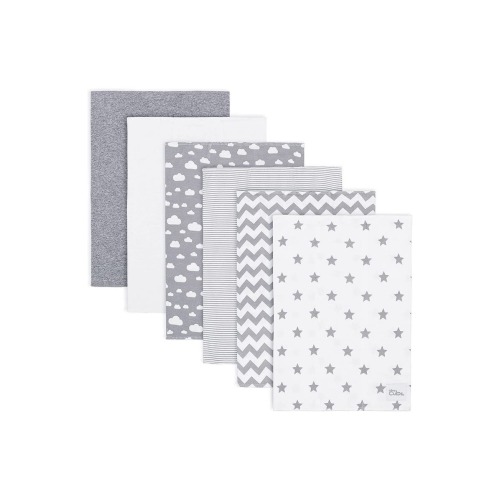 Cotton Burp Cloths - Pack of 6