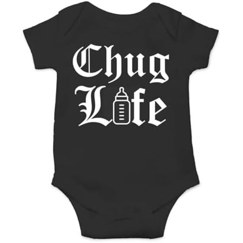 AW Fashions Chug Life Baby Bodysuit Funny, Cute, and Comfortable Infant Apparel - Trendy Newborn Clothing