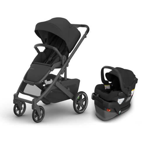 UPPAbaby Cruz V3 + Mesa V3 Travel System  - Jake – Charcoal | Carbon Frame | Black Leather / Jake