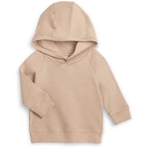 Colored Organics Madison Hoodie (Blush), Baby Unisex Sweatshirt - 3-6M, Organic Cotton, Daily Wear
