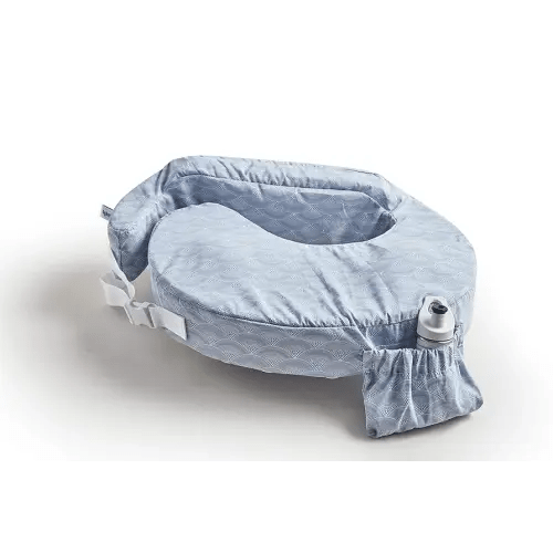 My Brest Friend Original Nursing Pillow Enhanced Ergonomics Essential Breastfeeding Pillow Support For Mom & Baby W/ Convenient Side Pocket, Double Straps & Slipcover, Horizon
