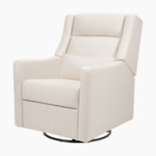 babyletto Kiwi Plus Power Recliner and Swivel Glider - Performance Cream Eco-Weave