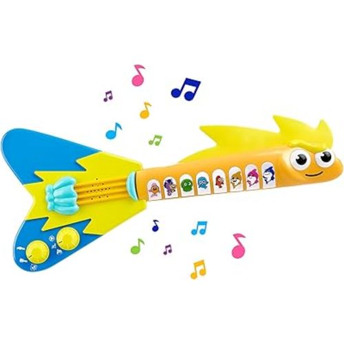 WowWee Baby Shark's Big Show! EEL-ectric Guitar – Interactive Musical Toys for Toddlers – Lights and Sounds Toy Guitar