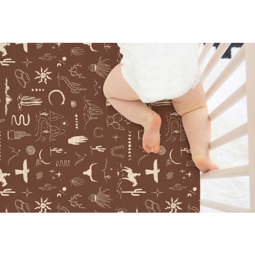 Western personalized jersey crib sheet, baby bedding set, crib sheet, baby blanket | Cowboy Wild West baby bedding