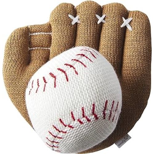 Mud Pie Baby Boy Sport Rattle, Baseball