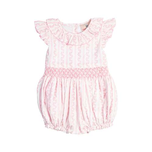 Pink Vine Smocked Bubble