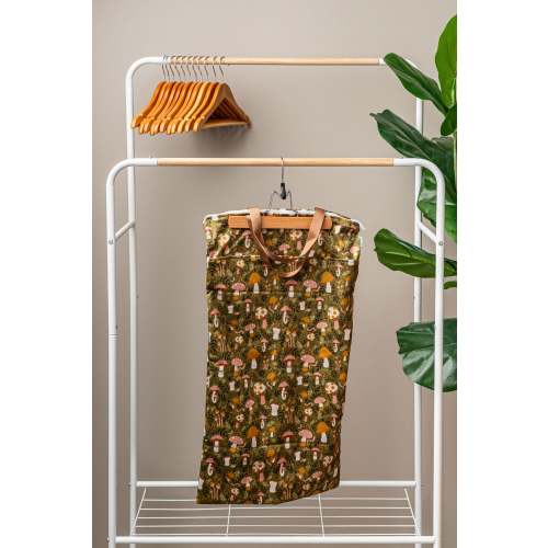 Patterned Large Zipper Hanging Wet Bag, Laundry Bag with Handles