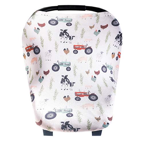Jo Copper Pearl Multi-Use Cover: Car Seat, Nursing & Stroller Cover - Stretchy Fabric, All-Season, Stylish Designs, Easy Mom Access