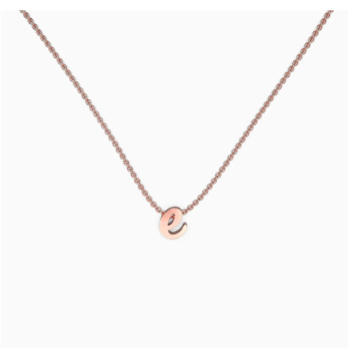 Tiny Initial Script Necklace