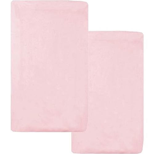 American Baby Company 2 Pack 100% Natural Cotton Fitted Cradle/Bassinet Sheets 36" x 18" - Soft, Breathable & Hypoallergenic Bed Sheets, Pink, Neutral for Boys & Girls